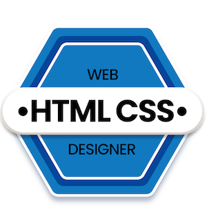 COITB HTML CSS Web Designer badge